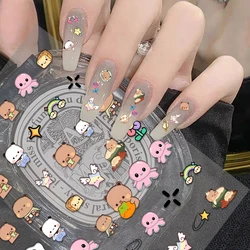 Cute BUBU DUDU Stickers 1PCS New 3D Adhesive Nail Art Sticker Cartoon Nail Art Decal Sticker Nail Parts Manicure