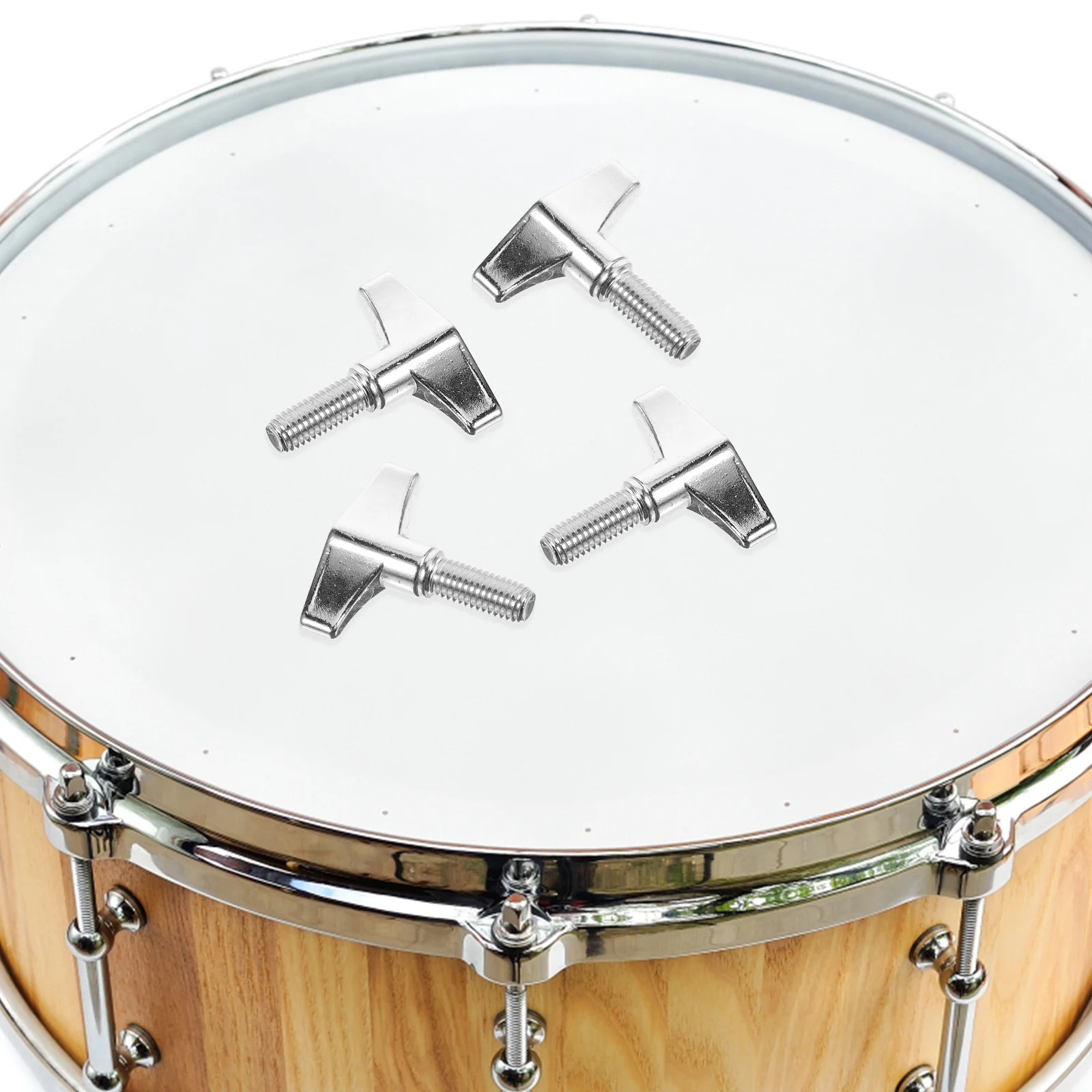 

4pcs Wing Screw Metal Cymbal Stand Wing Nut Adjustable Quick Release Tool For Jazz Drum Rack Compatible With Various Kits