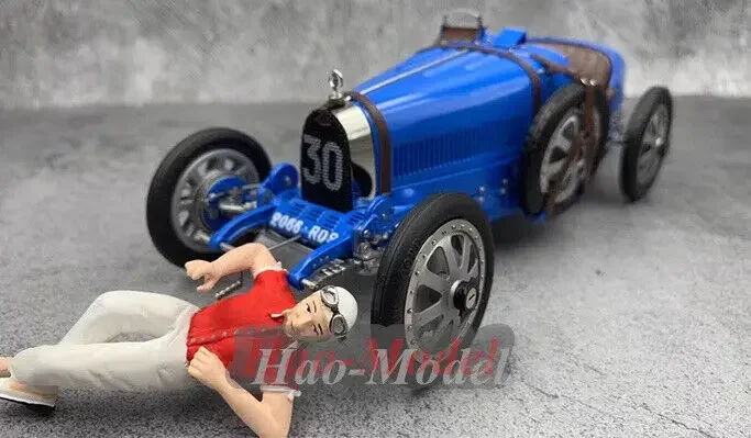 CMC 1/18 For Bugatti T35 Car Model Alloy Display Gift Kids Toys Boys Birthday Gifts Simulation Hobby Display Collection Blue