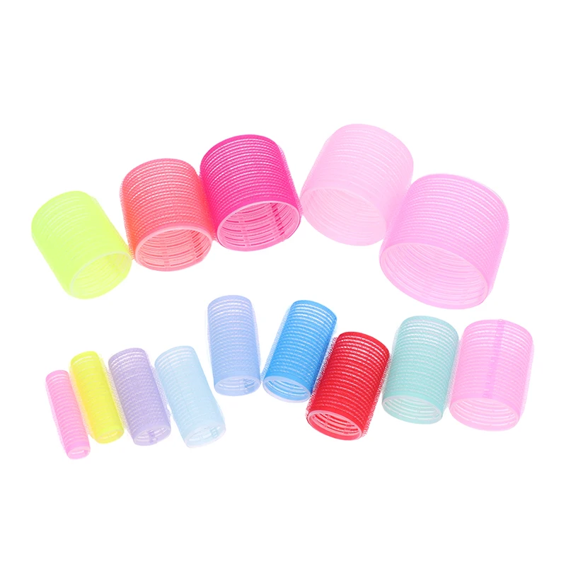 6Pcs/Set Different Size Self Grip Hair Rollers Magic Curlers DIY Hairdressing Roller Hair Styling Tool Self Grip Hair Rollers