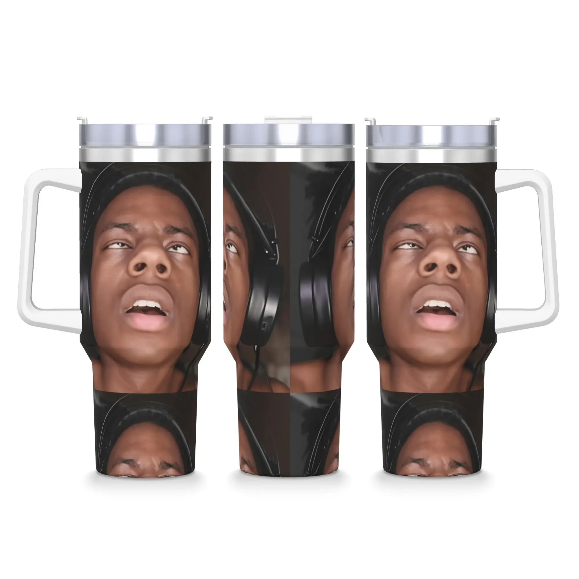 

Stainless Steel Tumbler IShowSpeed Face Meme Thermal Mug Heat Preservation Cold Drink Car Mugs Driving Design Water Bottle