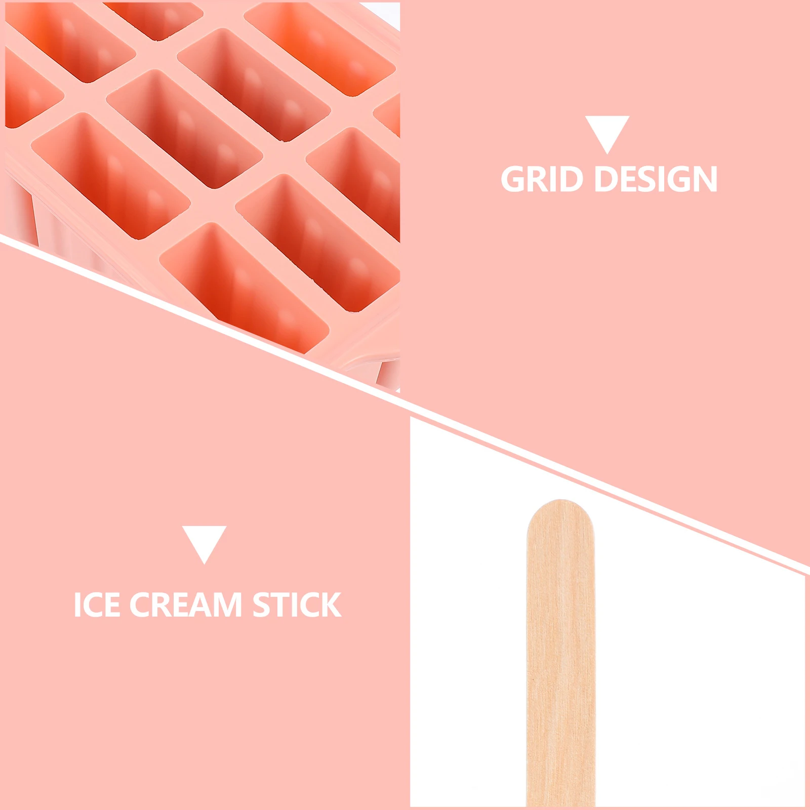 

12 Grids Ice Cream Mold Silicone Popsicle Maker Food Grade Practical Tool for DIY Yogurt Ice Cream Eco Friendly Healthy