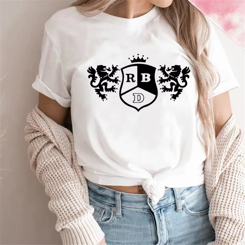 Camiseta con estampado de TV mexicana Rbd Rebel Be or Seem, camiseta informal con logotipo de música pop para hombres y mujeres, camiseta informal con gráfico de Anahi Maite Perroni