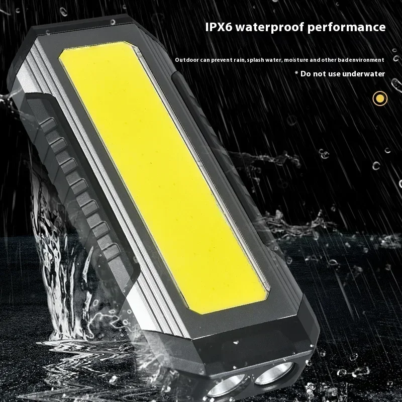 4000mAH COB Work Light USB Rechargeable LED Flashlight Portable Lantern with Magnet 7 Lighting Modes Camping Emergency Torch