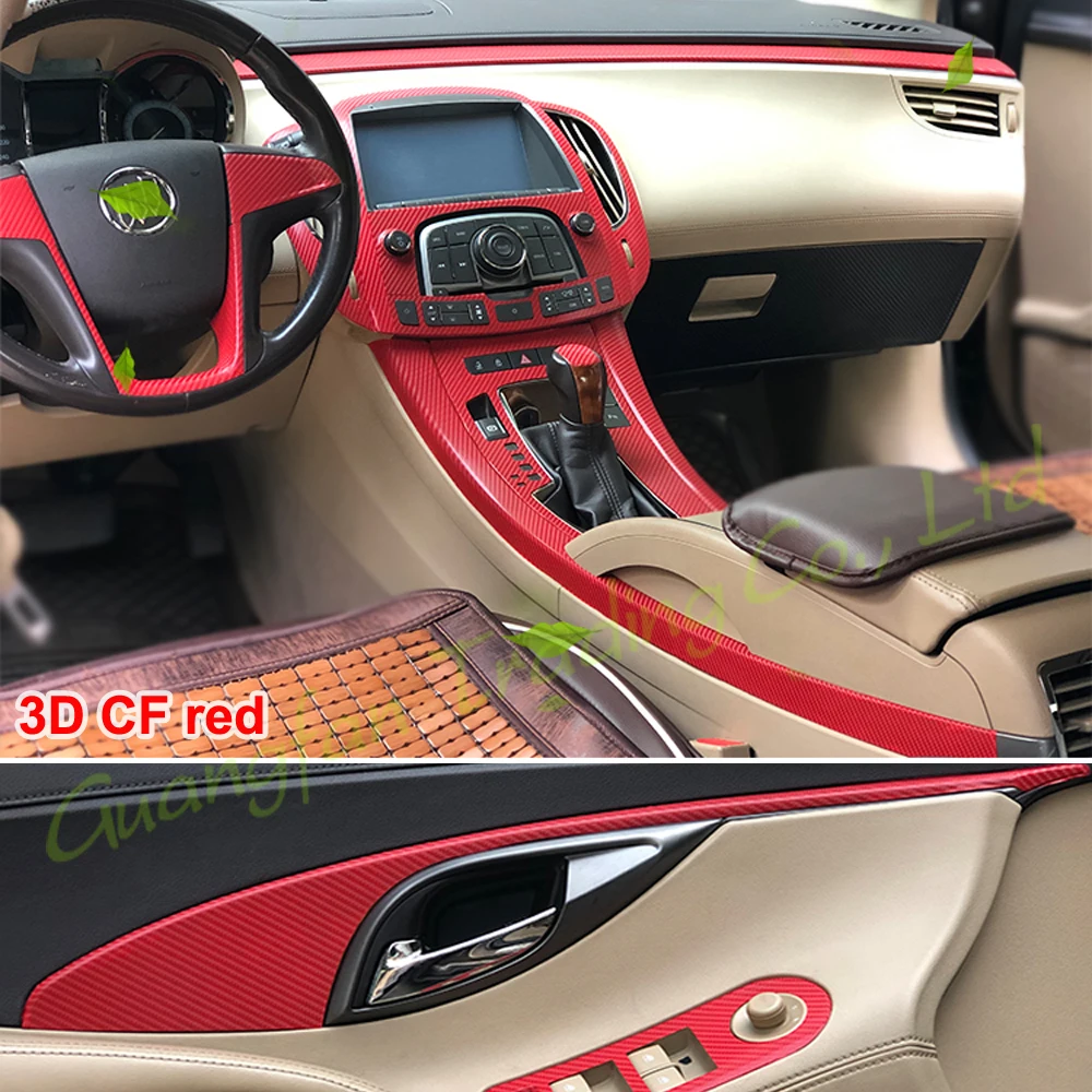 

For Buick Lacrosse 2009-2012 Car-Styling 3D/5D Carbon Fiber Car Interior Center Console Color Change Molding Sticker Decals