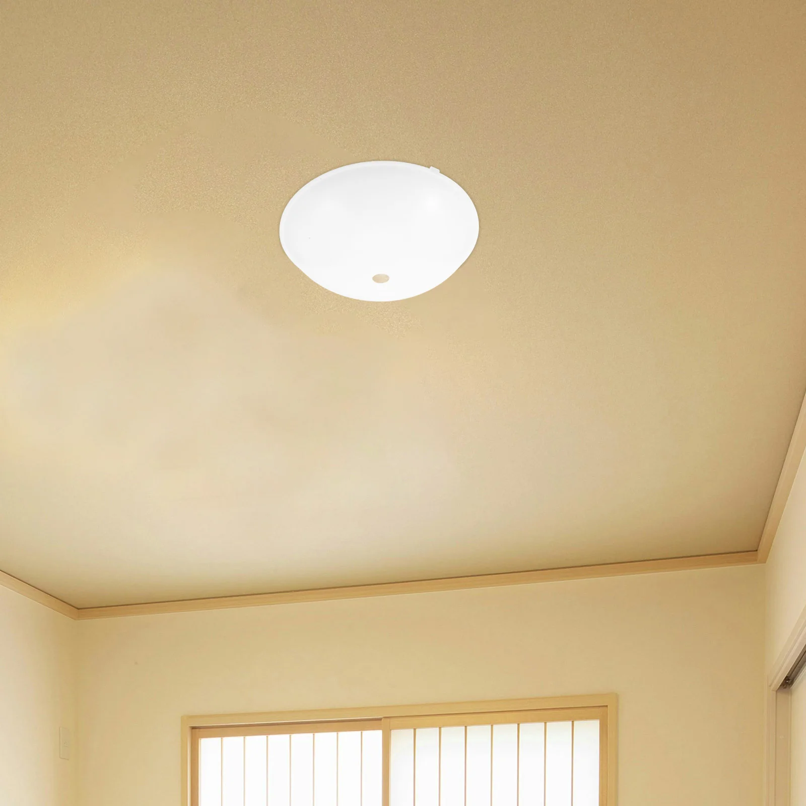 

Round Emergency Light Cover Modern Ceiling Lamp Shade Replacement Plastic Diffuser For Bedroom Hallway Staircase Indoor
