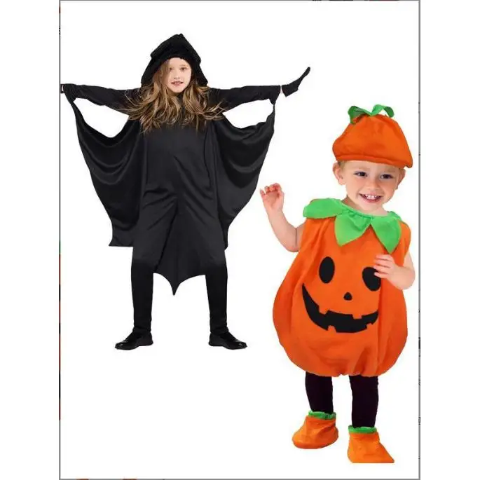 

Детский костюм на Хэллоуин, одежда для выступлений с тыквой, милый детский наряд с тыквой, простой в использовании детский костюм для косплея в стиле апау