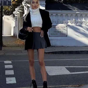 Women's High Waist Traf-Shorts, Plisada Skirt, Striped Bermuda, Mini Casual Shorts, Fashion Woman 10 Main Sales Women's Bermuda - №2