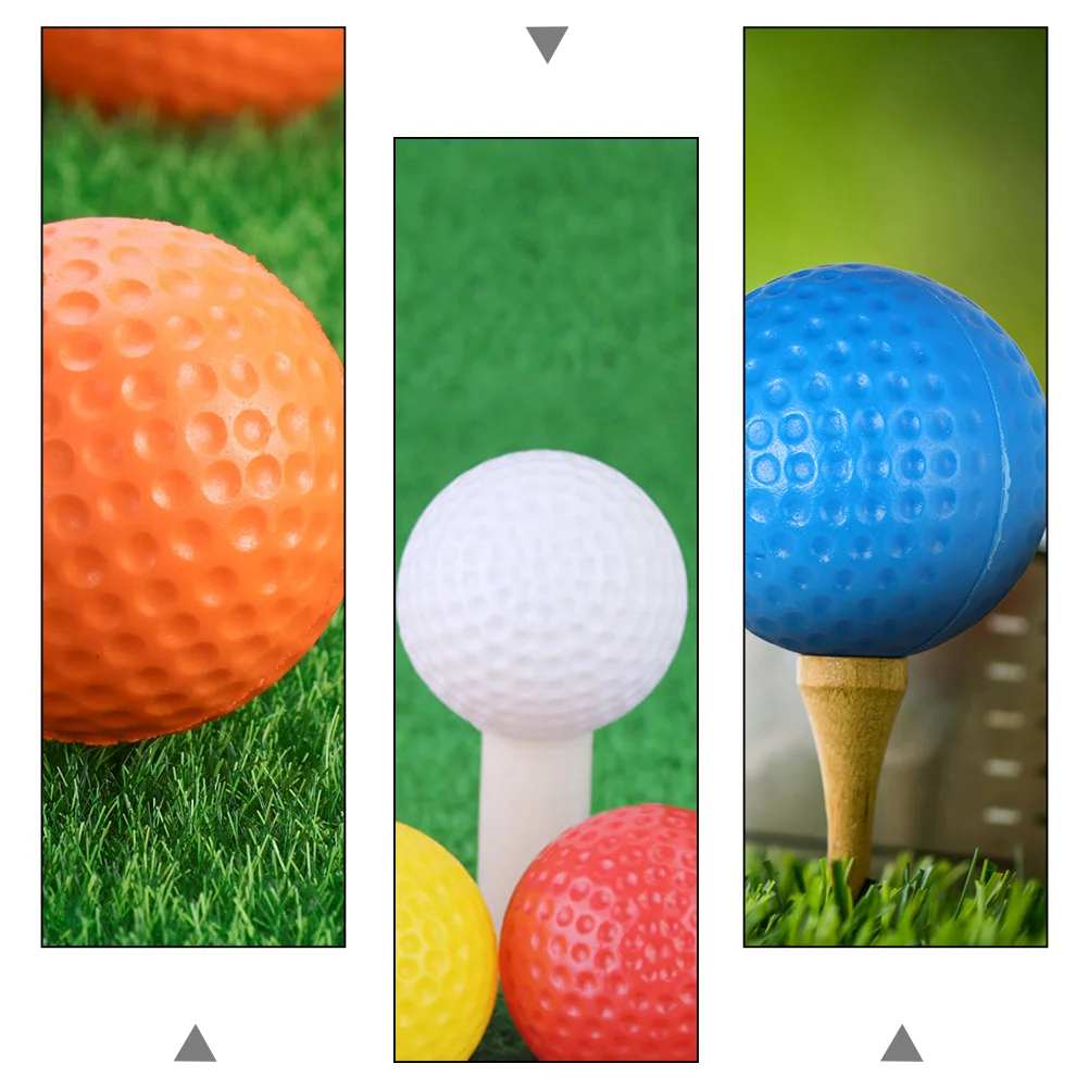 30 Pcs Golf Practical Golfing Balls Flexible Home Training Indoor Accessories Plastic Hollow-out Supplies