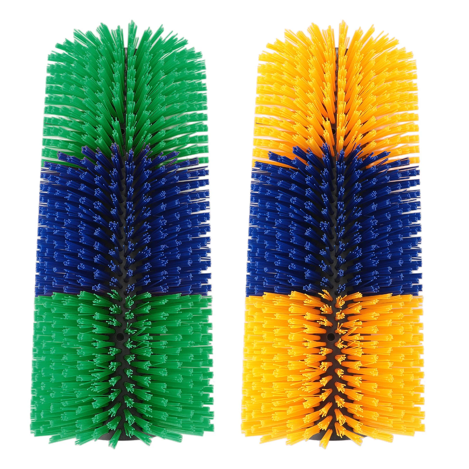

Green and yellow wall mounted livestock scratching brush 435mm, suitable for massaging stable supplies to relieve animal itching