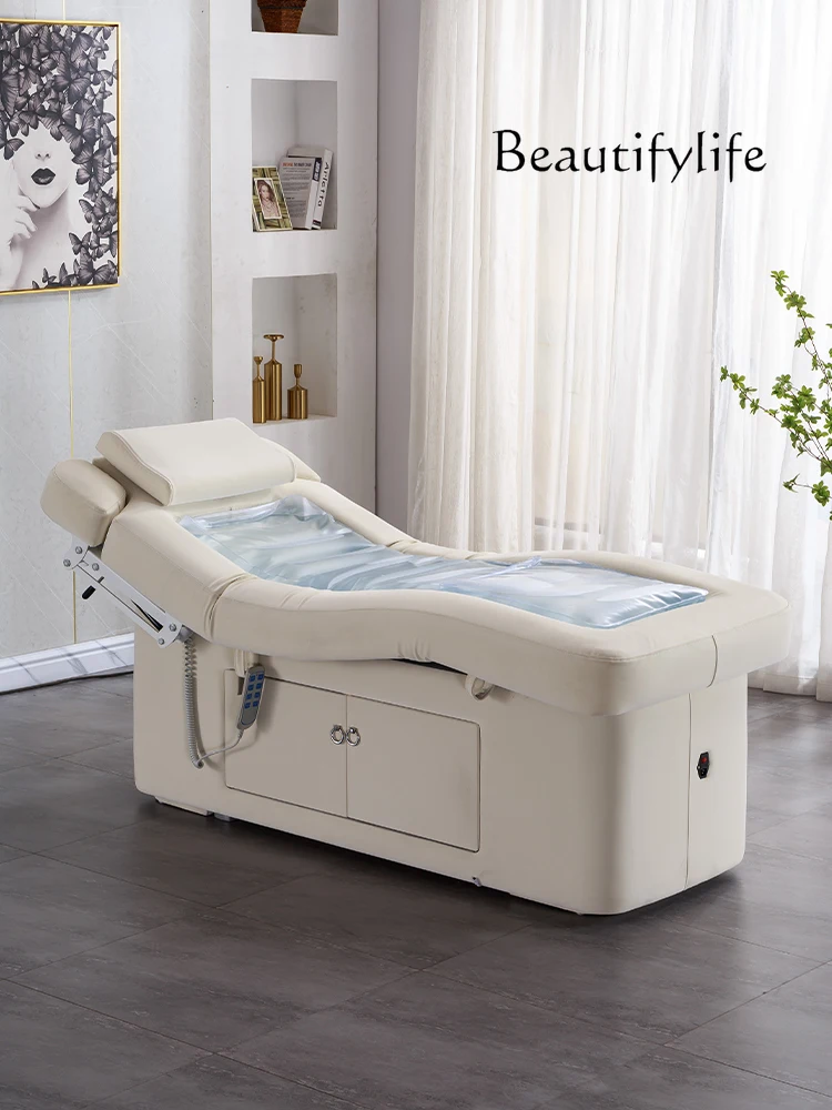 Electric Hydrotherapy Bed Beauty Salon Lifting Massage Couch Intelligent Constant Temperature Heating Spa Facial Bed