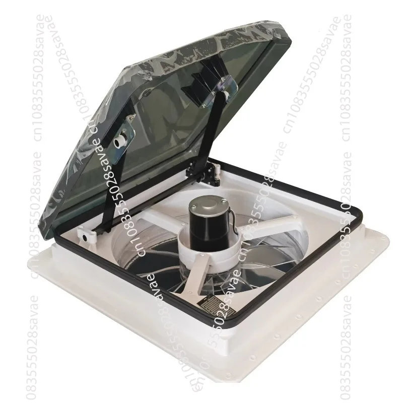 DC 12V/24V electronically controlled roof RV exhaust fan, suitable for marine RVs with rain sensors, 10 gears, RV internal