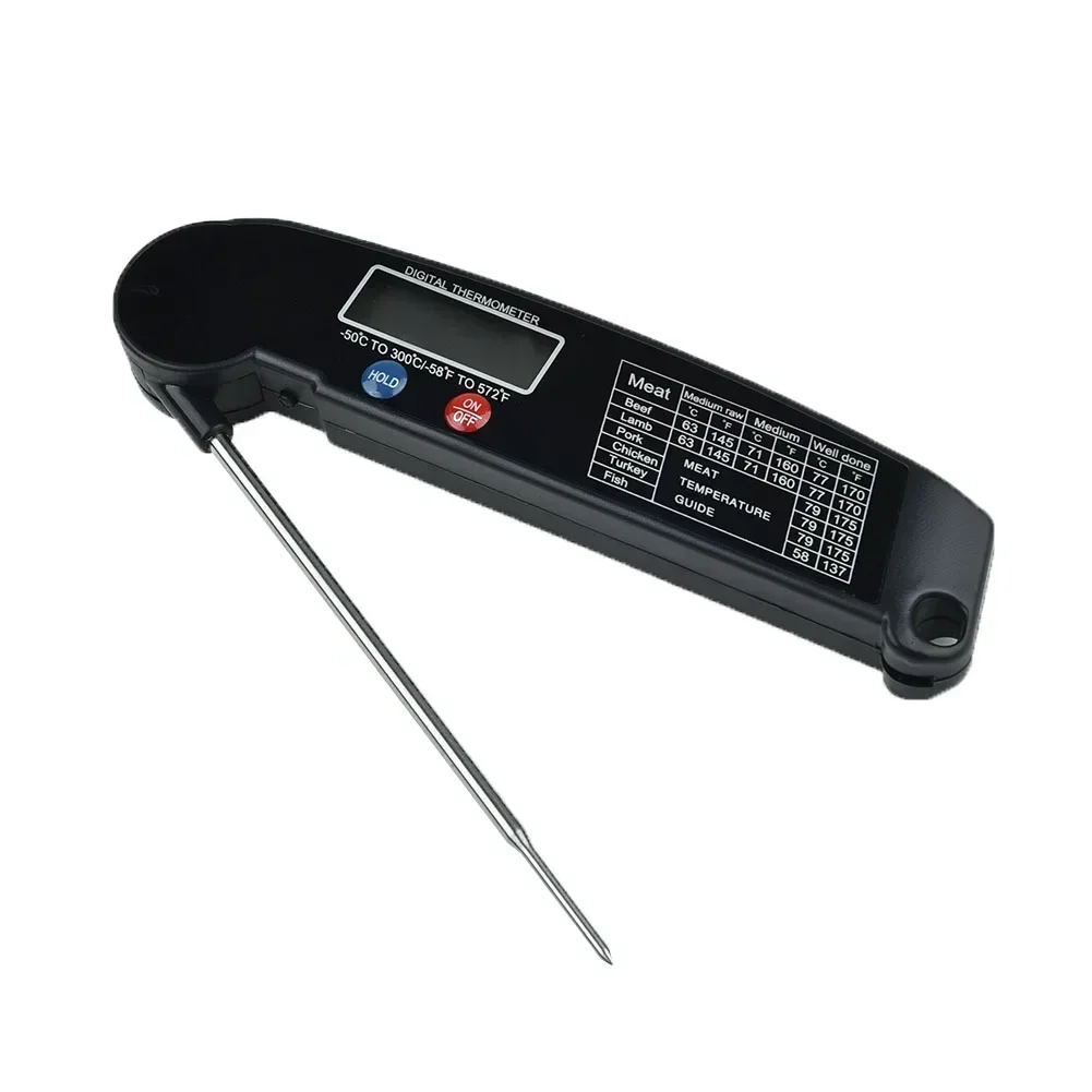 

Кухонный термометр для еды, гриль, приготовление барбекю, выпечки, большой ЖК-термометр для мяса, мгновенное считывание, цифровой кухонный гаджет