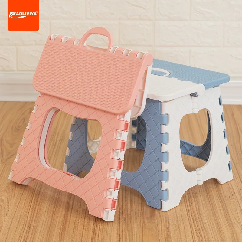 

Aoliviya Folding Stool Plastic Thickened Small Bench Children Adult Outdoor Portable Folding Chairs Small Chair Stall Stool