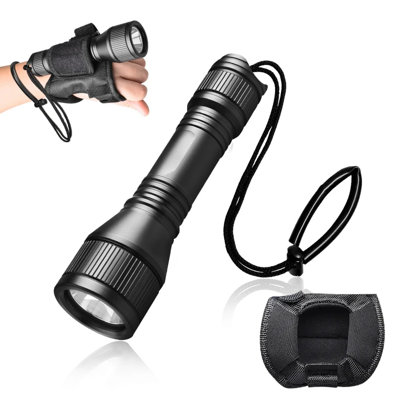 

Diving flashlight rescue strong light underwater exploration professional flashlight