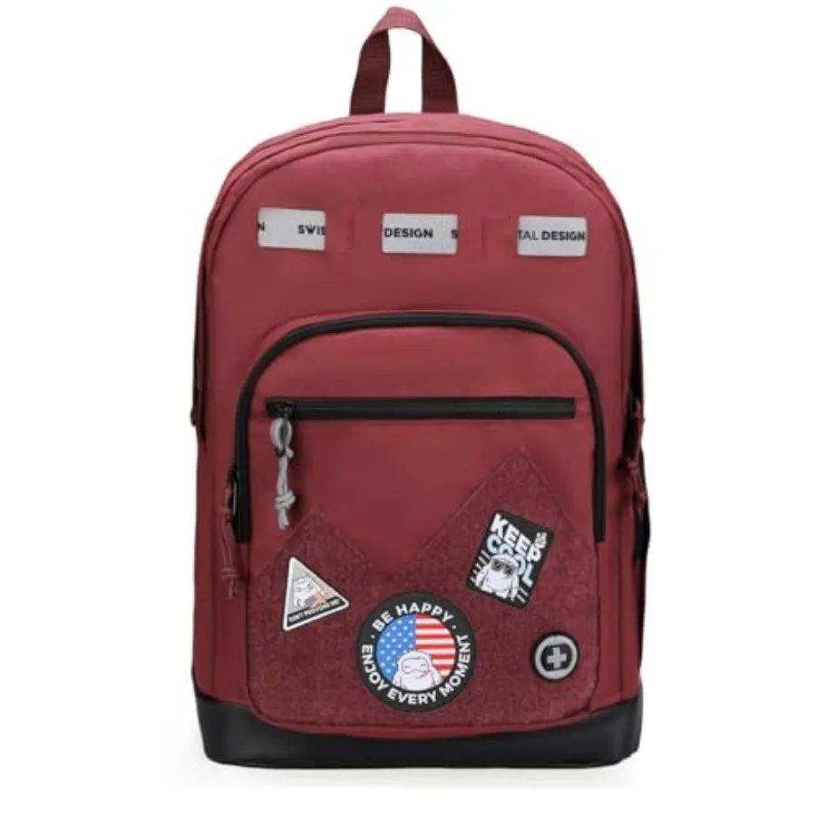 

Design Big Student Laptop Backpack with Fun Personalized Patches For College Boy and Girl, Middle High School Teen Bookbag Cool