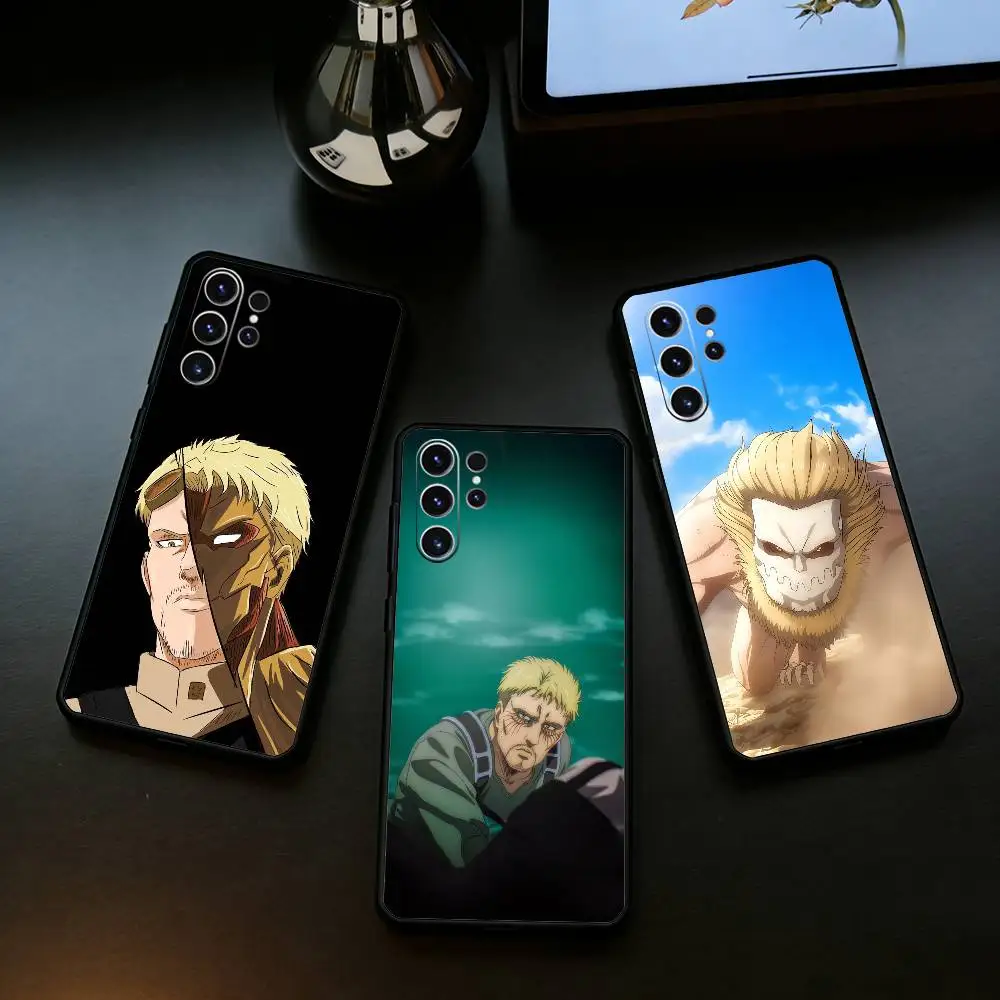 Attack on Titan Reiner Braun Phone Case For Samsung S25,24,21,22,23,30,Ultra,20,Plus,Fe,Lite,Note Soft Black Cover