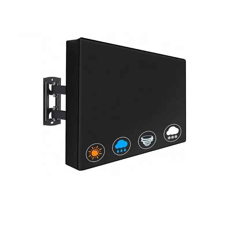 

Outdoor TV Screen Dust Cover Black LCD Television Set Water Dust Resistant Protect Bag 24" 32" 42" 48" 52" 58"