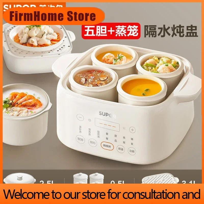 FirmHome StoreElectric Stew Pot Water-proof Fully Automatic Baby Ceramic Porridge Cooking Household Soup Multifunctional Bird's