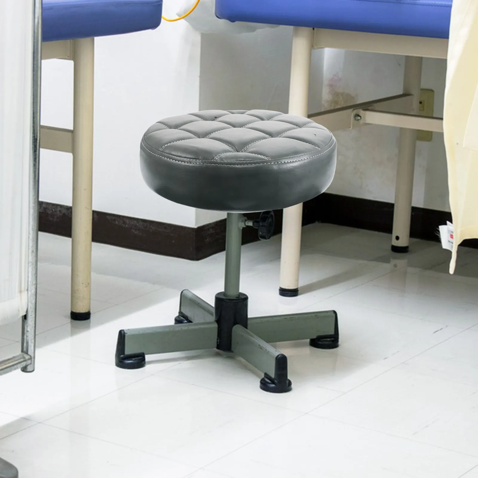Round Stool Panel Foam Seat Cushion Replacement Padded Top Fake Office Chair Cover Comfortable Support