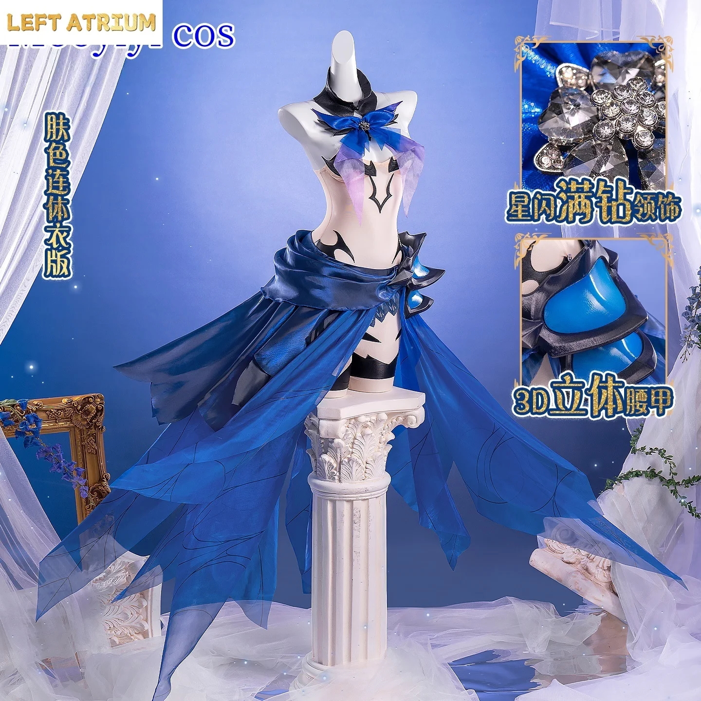 

Newly Mooyiyi cos Tobiichi Origami Cosplay costume Halloween Date A live S-XL lolita Woman dress white angel Cute Skirt