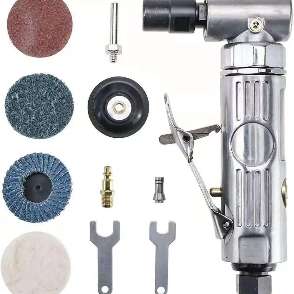90 Degree Pneumatic Die Grinder Air Grinding Tool Small Space Polishing Machine Compact Design Metal Working Equipment Pro