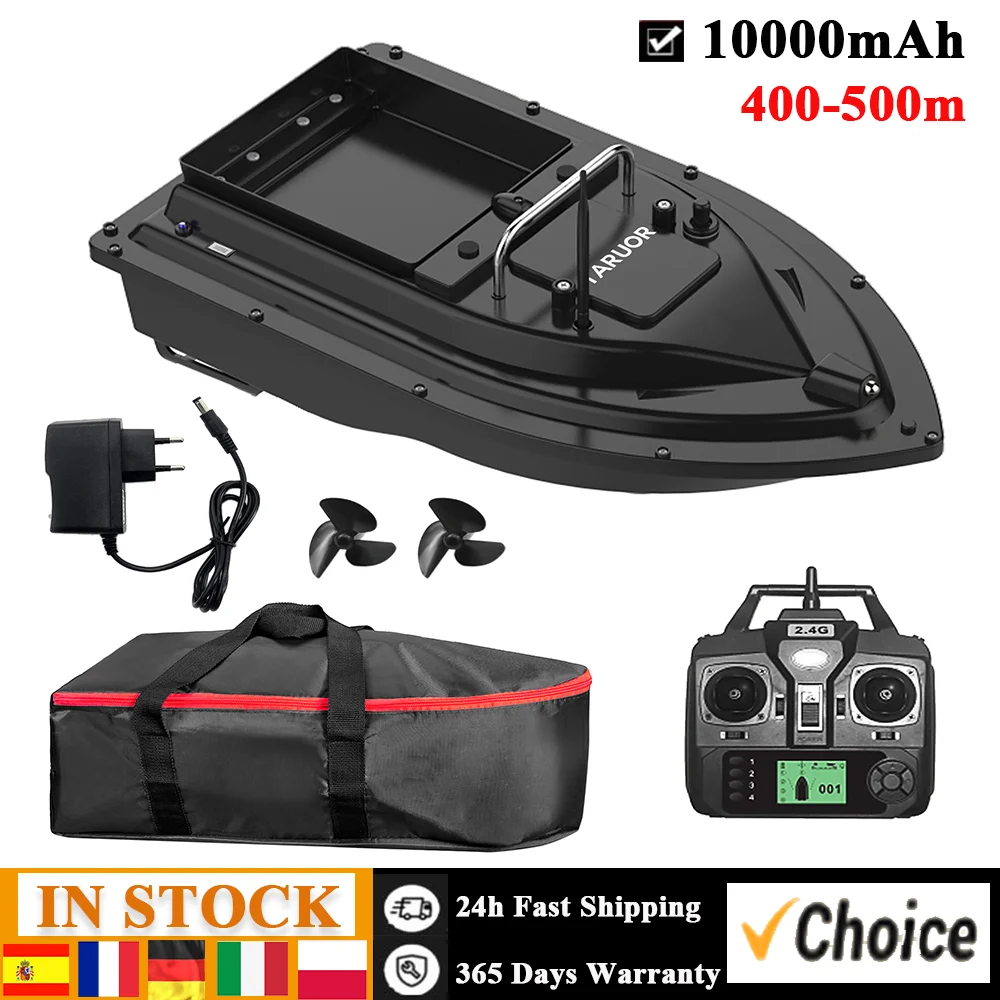 Taruor GPS Fishing Bait Boat with Large Bait Container Automatic Bait Boat with 400-500M Remote Range