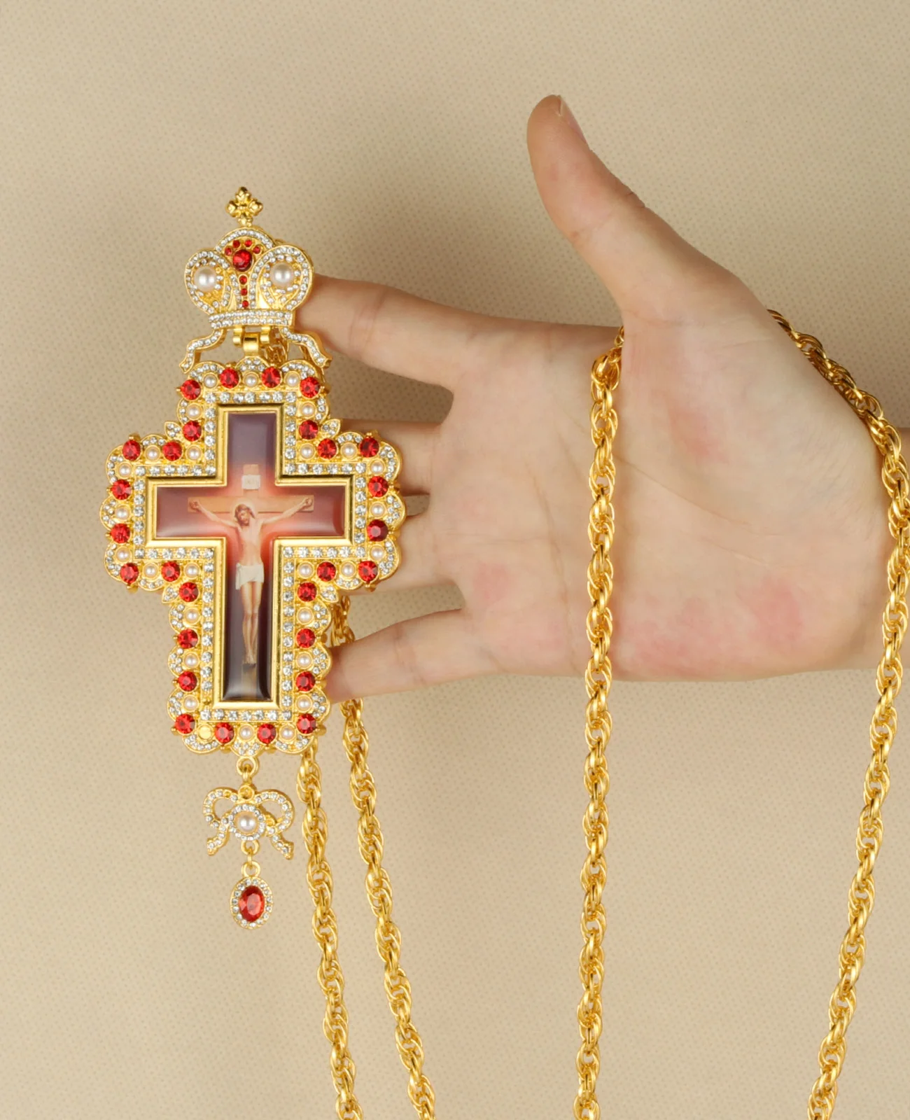 ديالو-قلادة الصليب الكاثوليكية ، الصليب ، يسوع المسيح ، مركز أيقونة ، الكنيسة ، التعميد ، الكاهن ، الكنيسة ، هدية المجوهرات #2