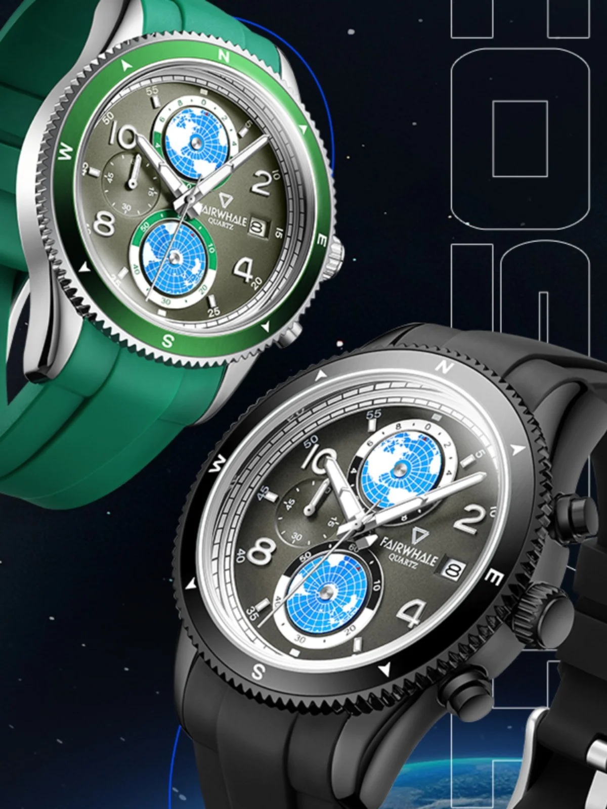 Mark Fairwhale Homens Relógio Digital Esporte Cronógrafo Moda Multifunções Relógio de Pulso de Quartzo Pulseira de Silicone Militar