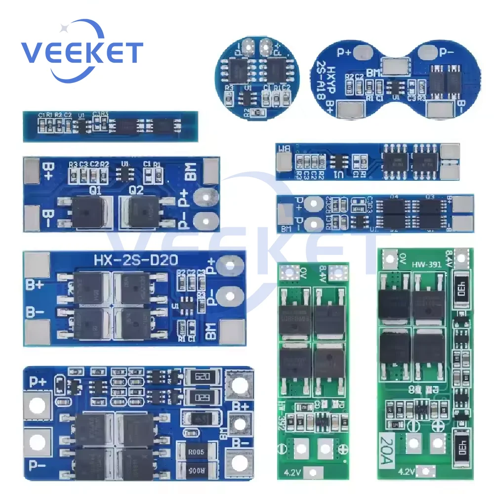 2S 3A 4A 5A 8A 10A 13A 20A 7.4V 8.4V Li-ion 18650 Lithium battery protection board / BMS board Standard / Balance