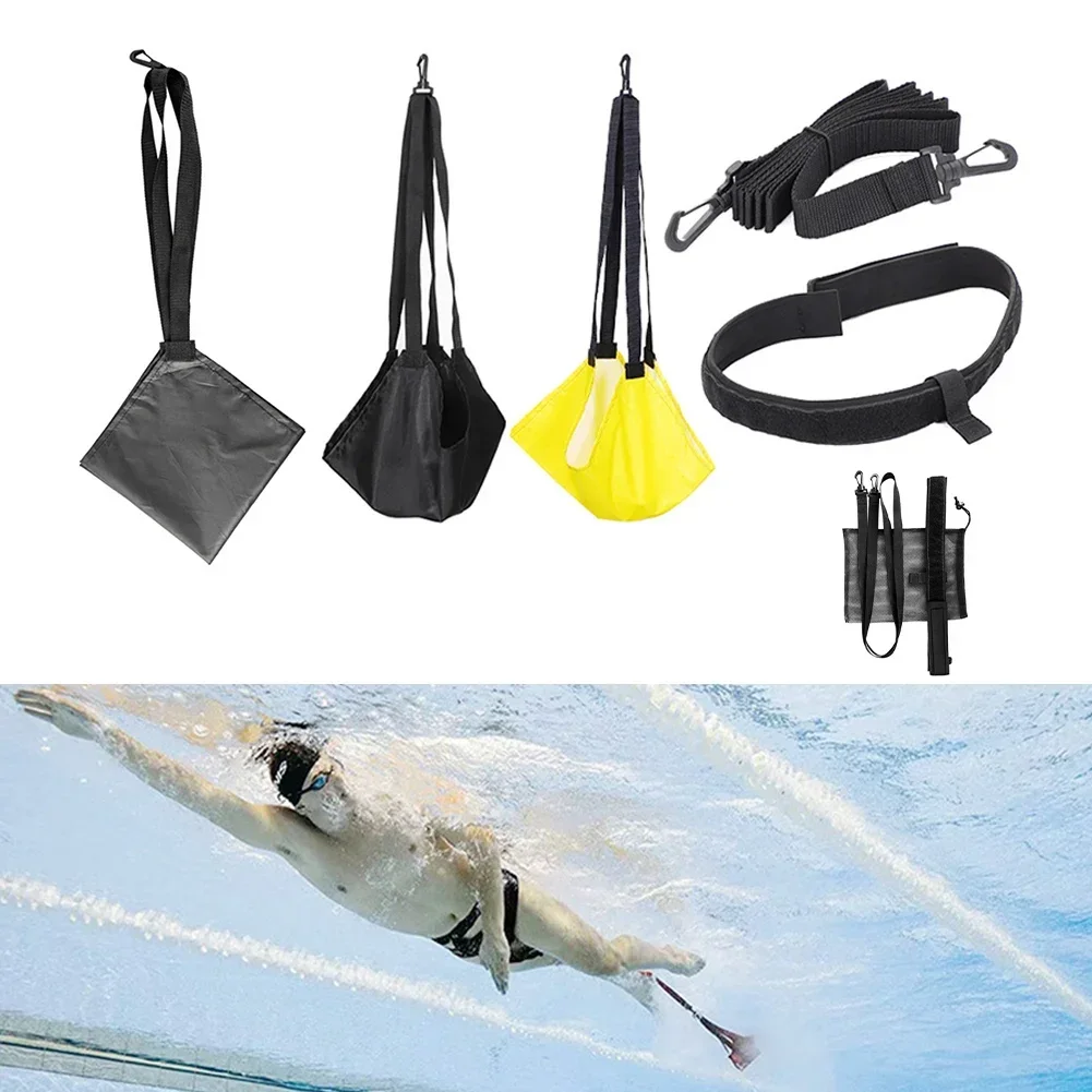 Swimming Training Parachute Pool Strength Training Resistance Belt Set Hot Sale Training Equipment  Adults Kids Part Accessories