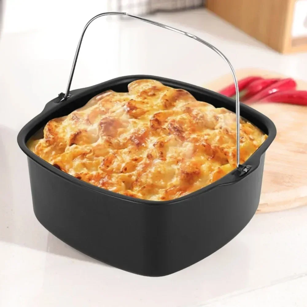 NEW Air Fryer Non-stick Cake Baking Tray Basket for Philips Baking Dish Pan Air Fryer Kitchen Airfryer Accessories Baking Basket