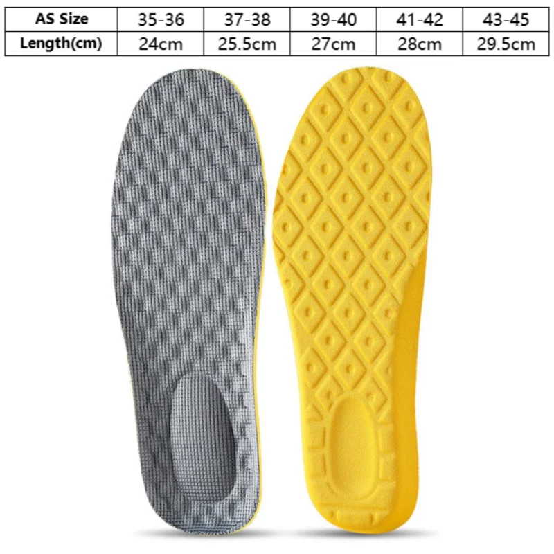 Latex Memory Foam Insoles for Women Men Soft Foot Support Shoe Pads Breathable Orthopedic Sport Insole Feet Care Insert Cushion