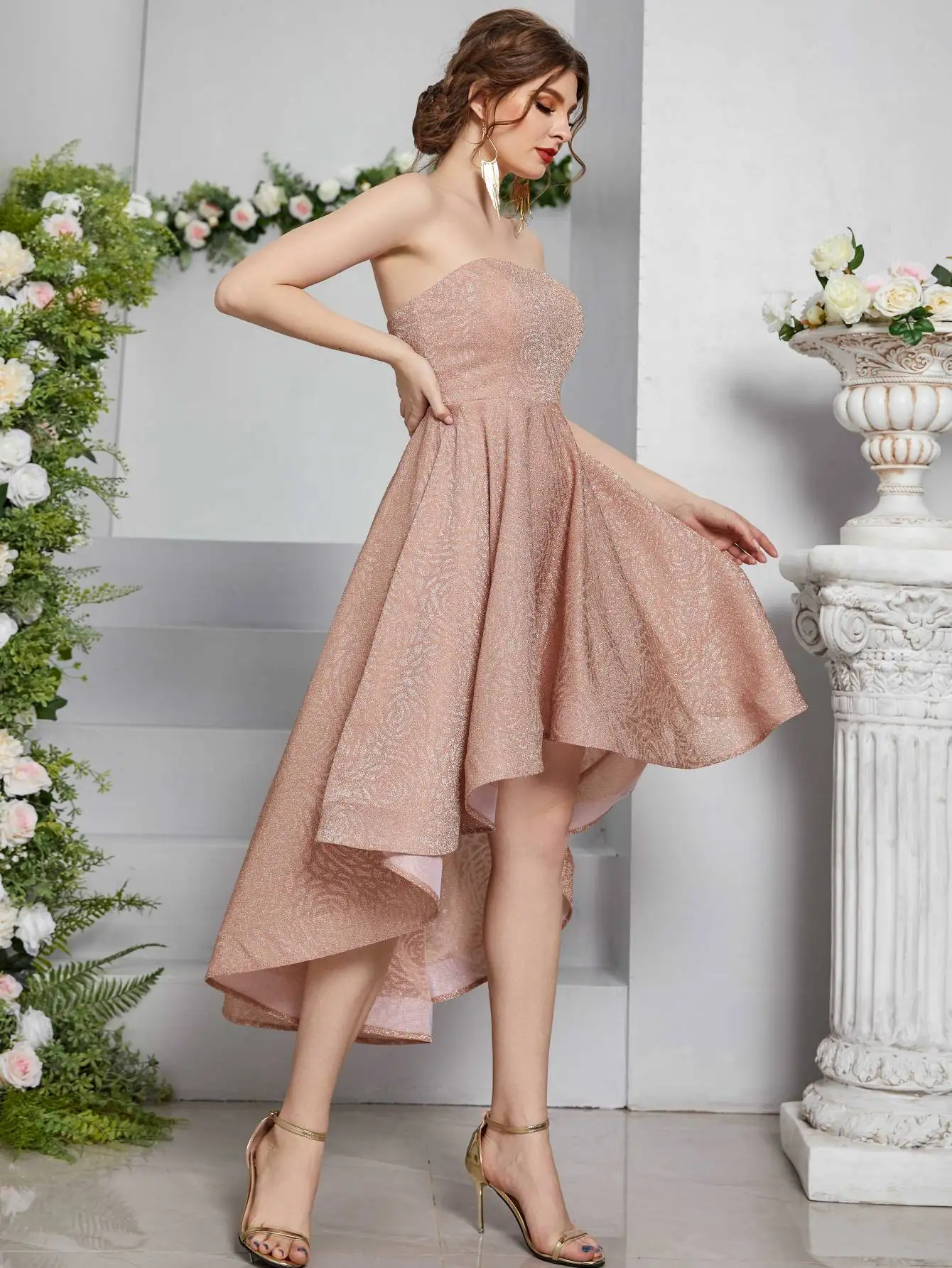 Mgiacy Short back elegant evening gown ball dress Party dress Bridesmaid dress