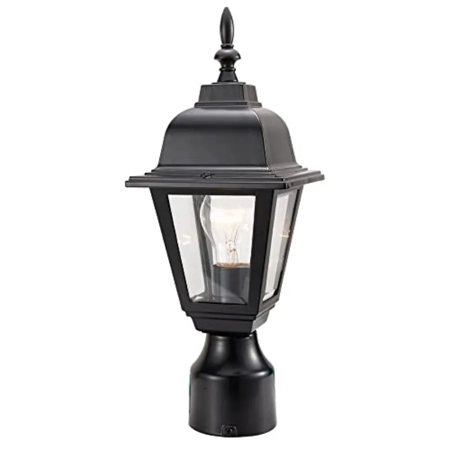

Outdoor Post Light with Clear Glass, Wet Rated for Driveway, Patio, and Garden,507509