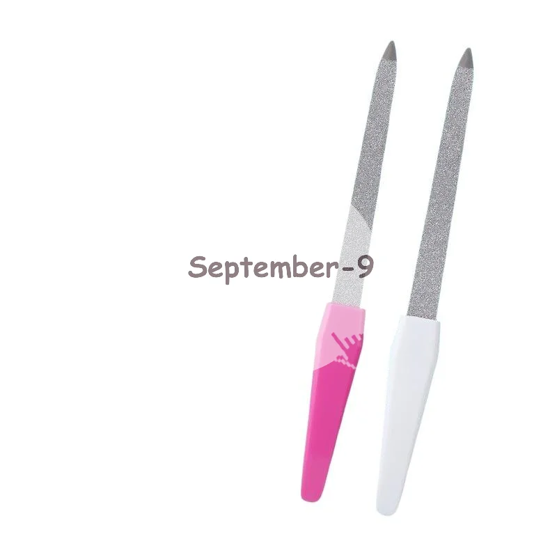 3Pcs Scratch-resistant Double Sided Metal Nail Files Professional Nail Art Tools for Home Salon DIY