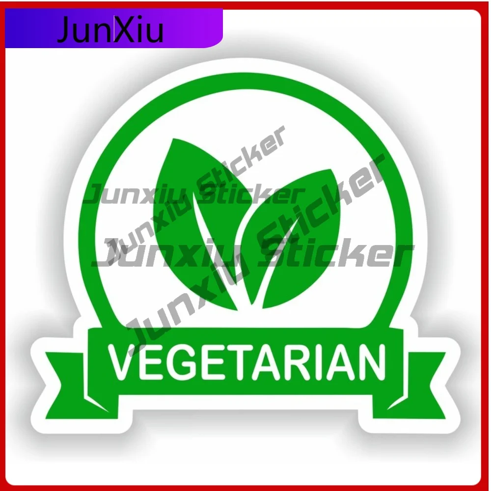 

Vegetarian Green Circle Sign Vinyl Graphic Custom Vehicle Car Decals V125 Motorcycle Camping Sticker Car Decoration Guitar Acces