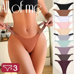 3Pcs Sexy Lingerie Women Cotton Panties Finetoo Letter Low Waist Female Briefs Underwear Comfortable Underpants Women Intimates