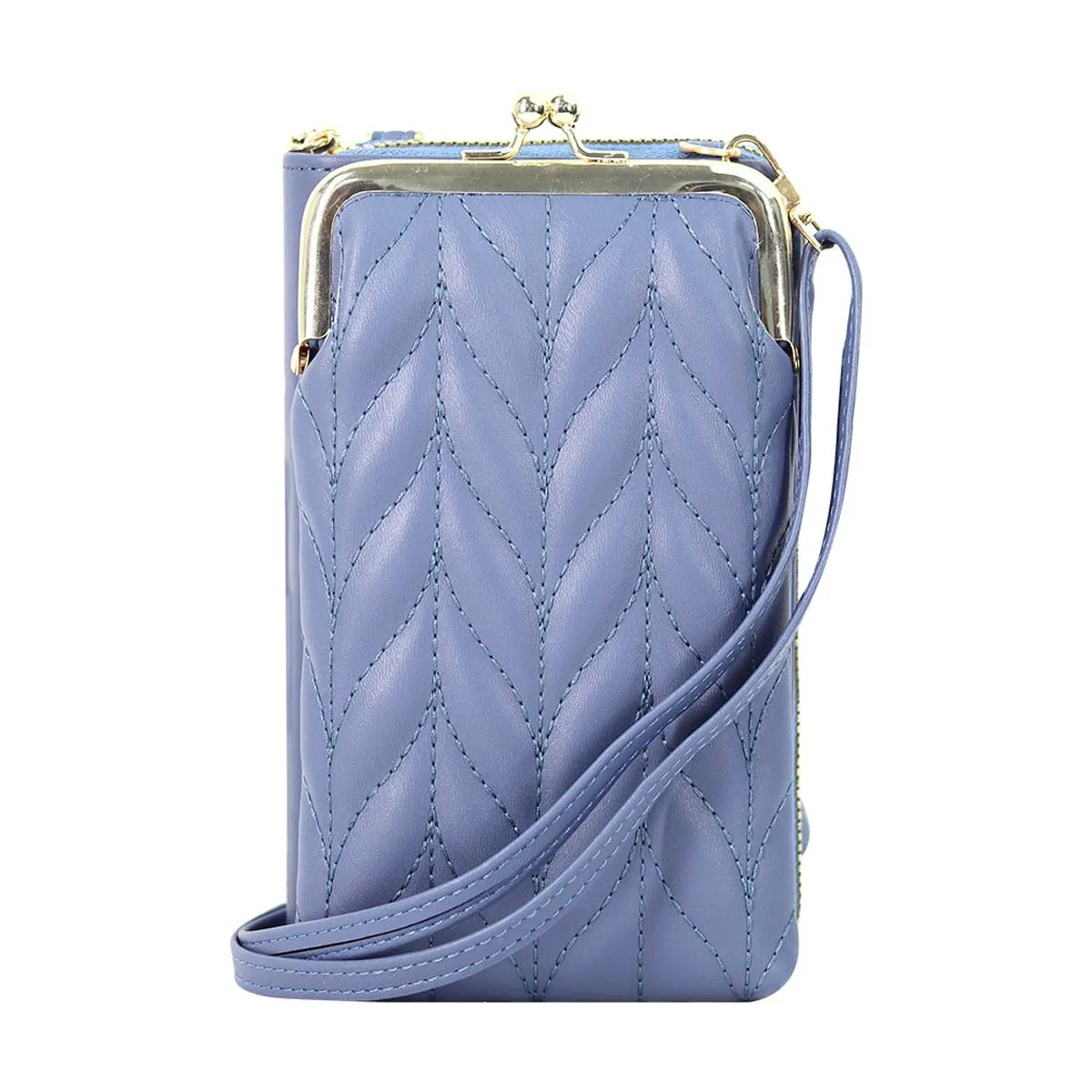 New female mobile phone bag single zipper single shoulder crossbody bag multi-functional crossbody bag fashion vertical wallet