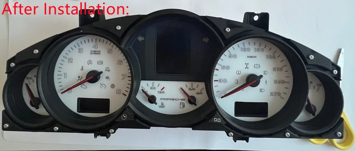 Speedo Tach Disc Gauge Faces For Porsche 955/957 Cayenne/S/GTS Instrument Cluster Dials Overlay