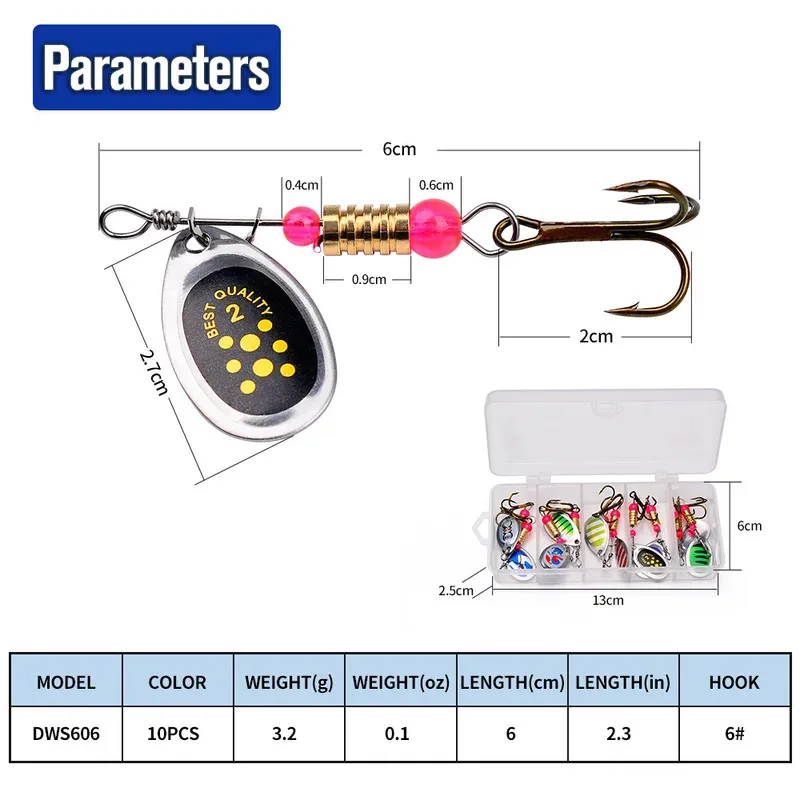 

Soft Plastic Lure Kit - T-Tail Swimbait with Jig Heads for Bass Fishing (10pcs Set)