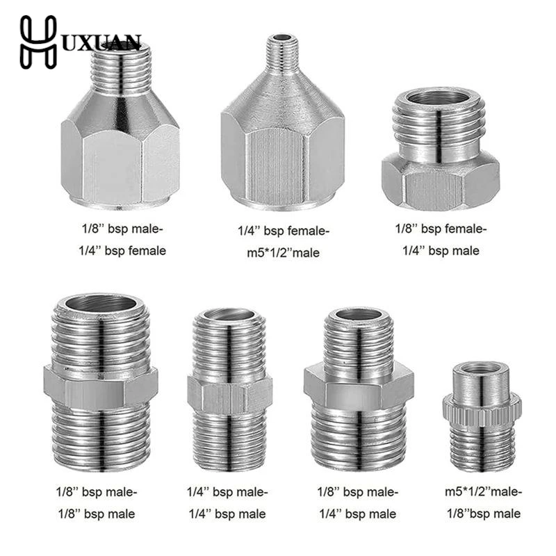 1Pc エアブラシアダプターフィッティングアクセサリー交換部品カップリングコネクタツールコンプレッサーとエアブラシホース用