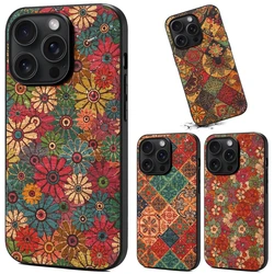 i Phone 15 Case for iPhone 15 14 13 12 11 Pro Max 7 8 Plus X XS XR SE Cases High Quality Leather Totem Ultrathin Soft Back Cover