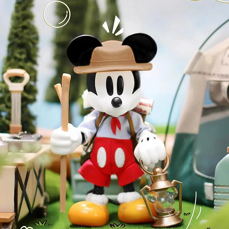 Disney City Escape Plan Camping Series Mobile Doll Donald Duck Mickey Desktop Decoration Collection Birthday Gift For Friends