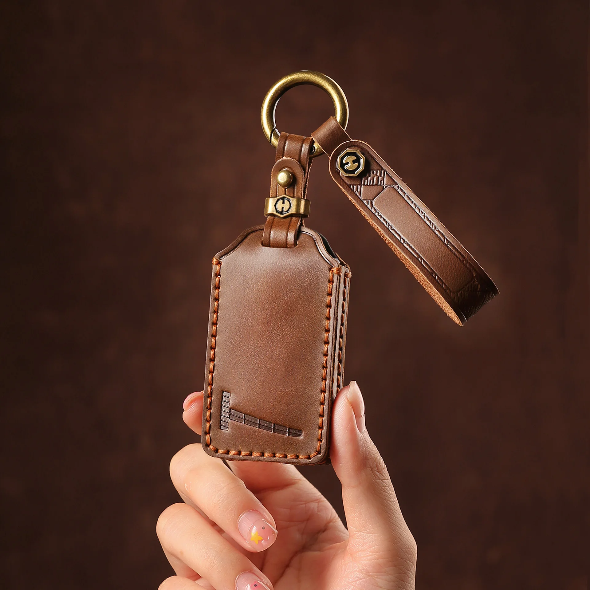 

Кожаный чехол-брелок ручной работы для ключей Volvo EX30 2025 EX30Ultra Plus, аксессуары для интерьера