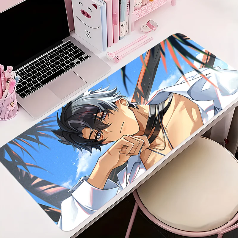 

Mouse Pad Office PC Accessories Keyboard Mat Anime Pattern Anti-slip Rubber G-genshin Impact Wriothesley Mousepad Gamer Desk Mat