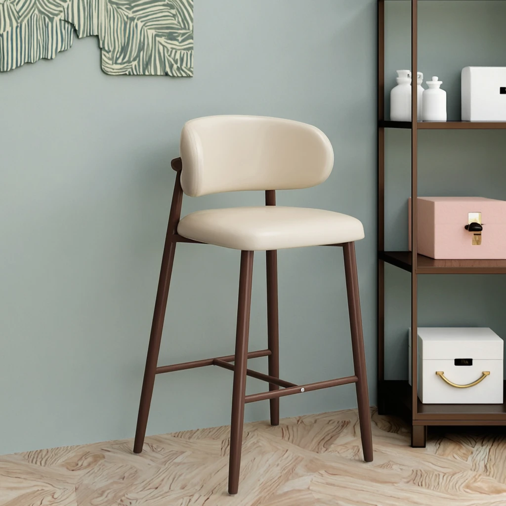 Taburete de Bar moderno para el hogar con arte del hierro de lujo, silla alta Simple para sala de estar, cafetería, isla, Bar