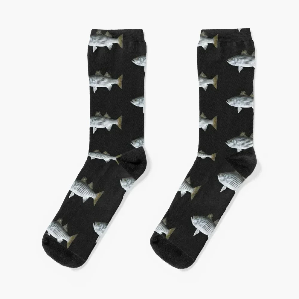 Striped Bass (Morone saxatilis) Socks basketball designer designer brand Socks Female Men's