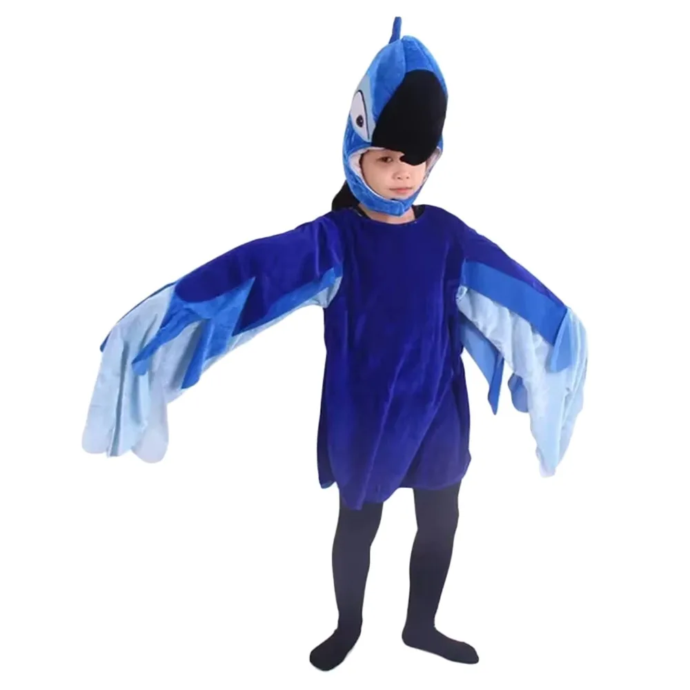 

Карнавальный костюм попугая для детей, милый костюм птицы для ролевых игр, танцевальный костюм для мальчиков и девочек