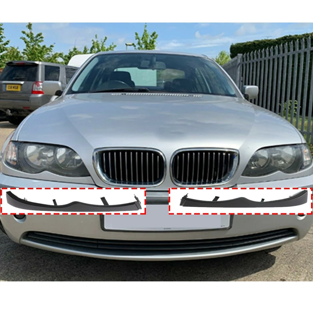 

1Pair Headlight Molding Filler Trim Panel 51130030406 51130030407 For BMW 3-Series E46 4-Door 2002-2005